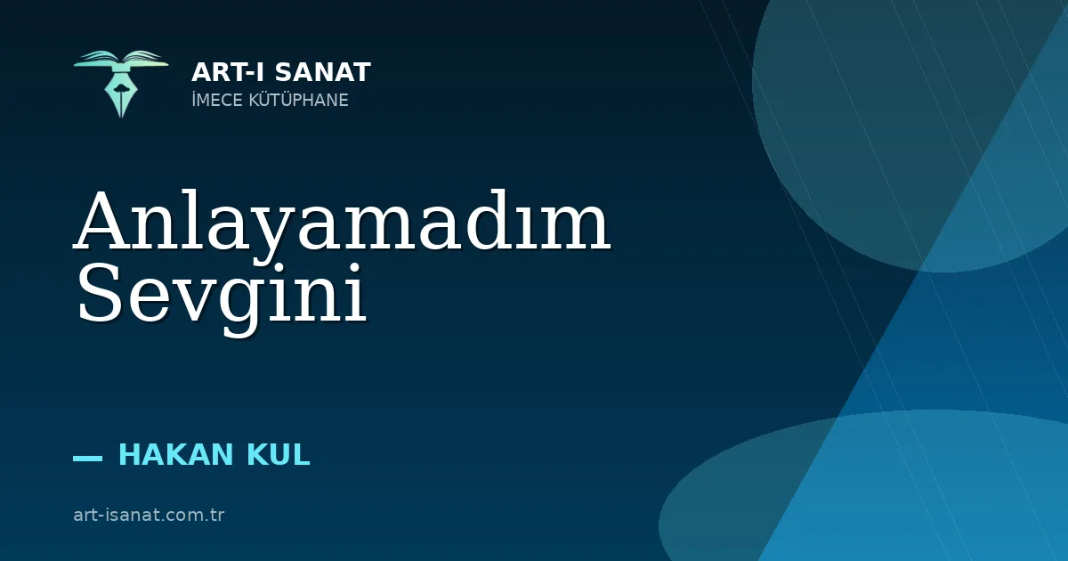 Anlayamadım Sevgini