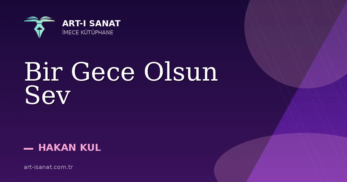 Bir Gece Olsun Sev