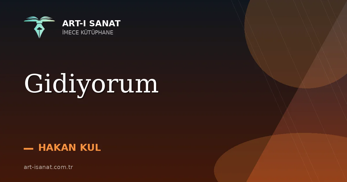 Gidiyorum