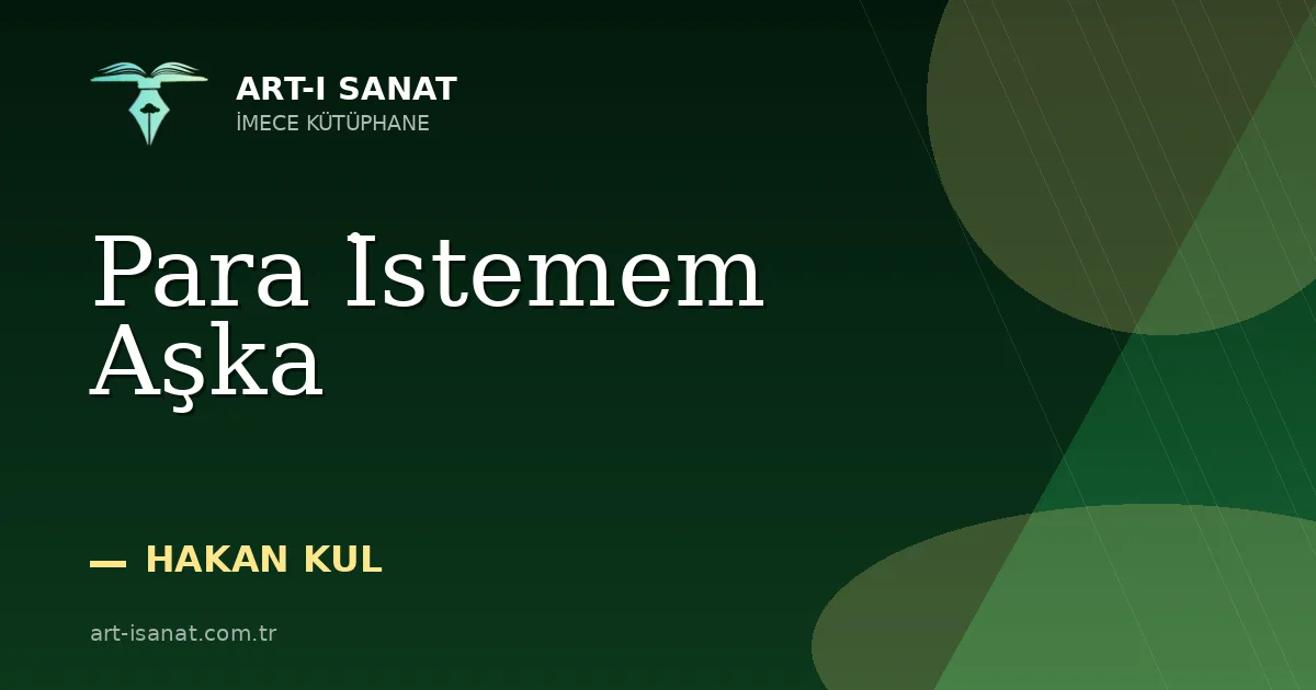 Para İstemem Aşka