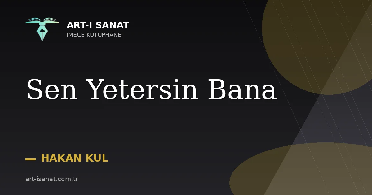 Sen Yetersin Bana