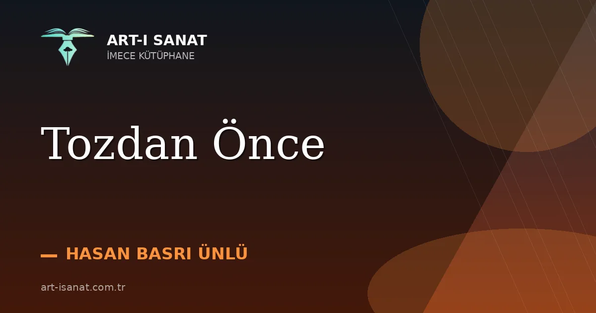 Tozdan Önce