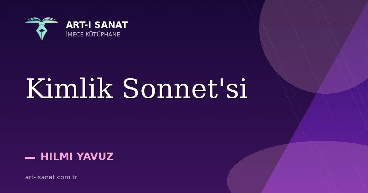 Kimlik Sonnet'si