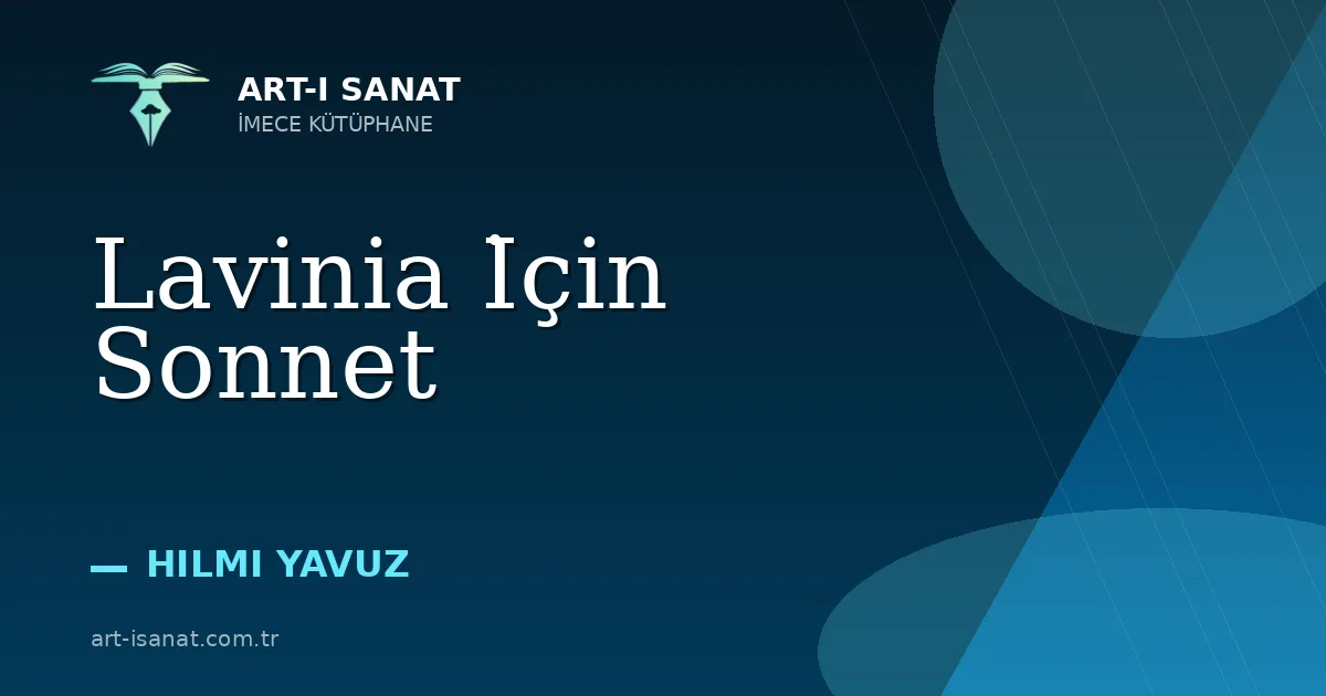 Lavinia İçin Sonnet