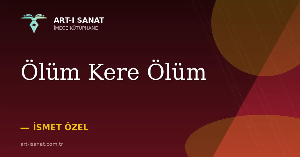 Ölüm Kere Ölüm