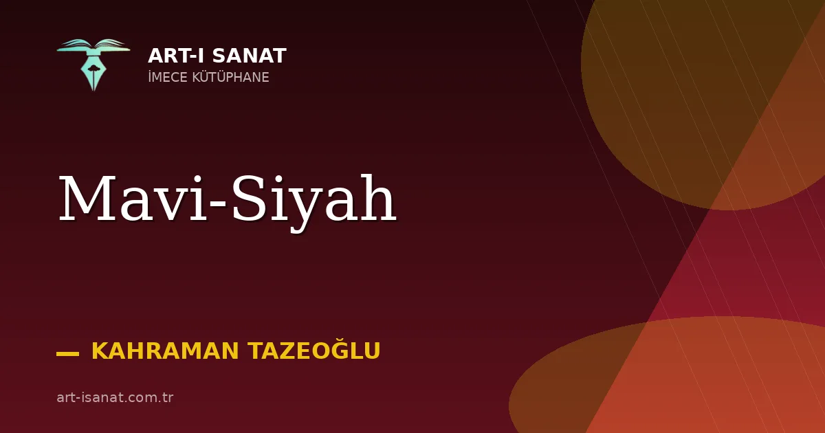 Mavi-Siyah