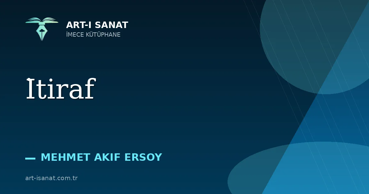 İtiraf