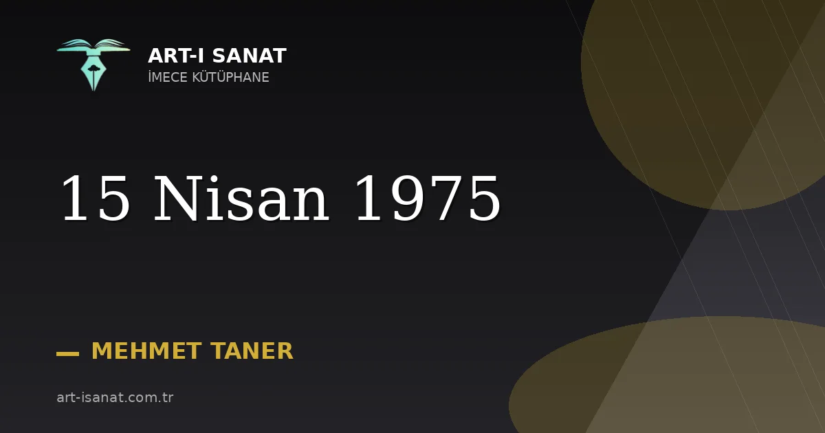 15 Nisan 1975