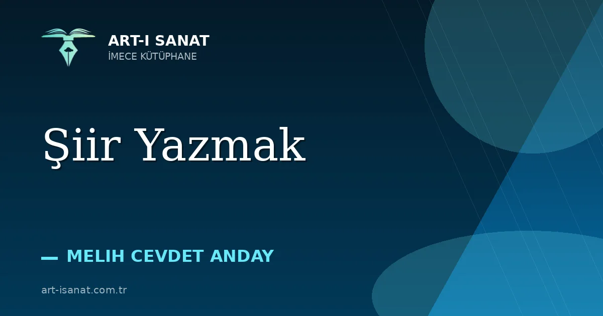 Şiir Yazmak