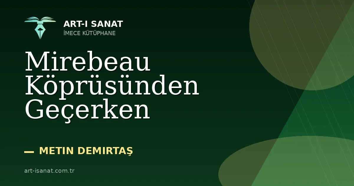 Mirebeau Köprüsünden Geçerken