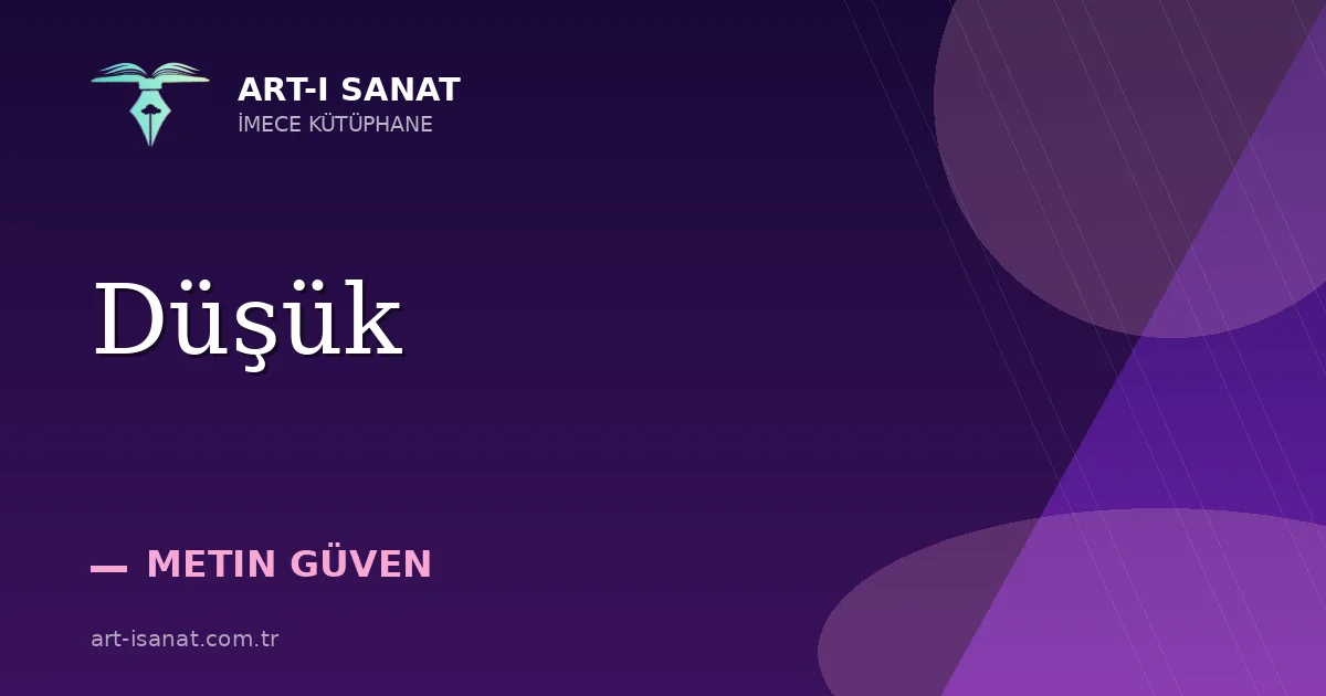 Düşük