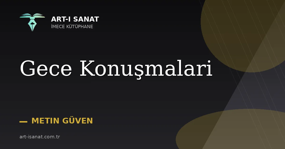Gece Konuşmalari