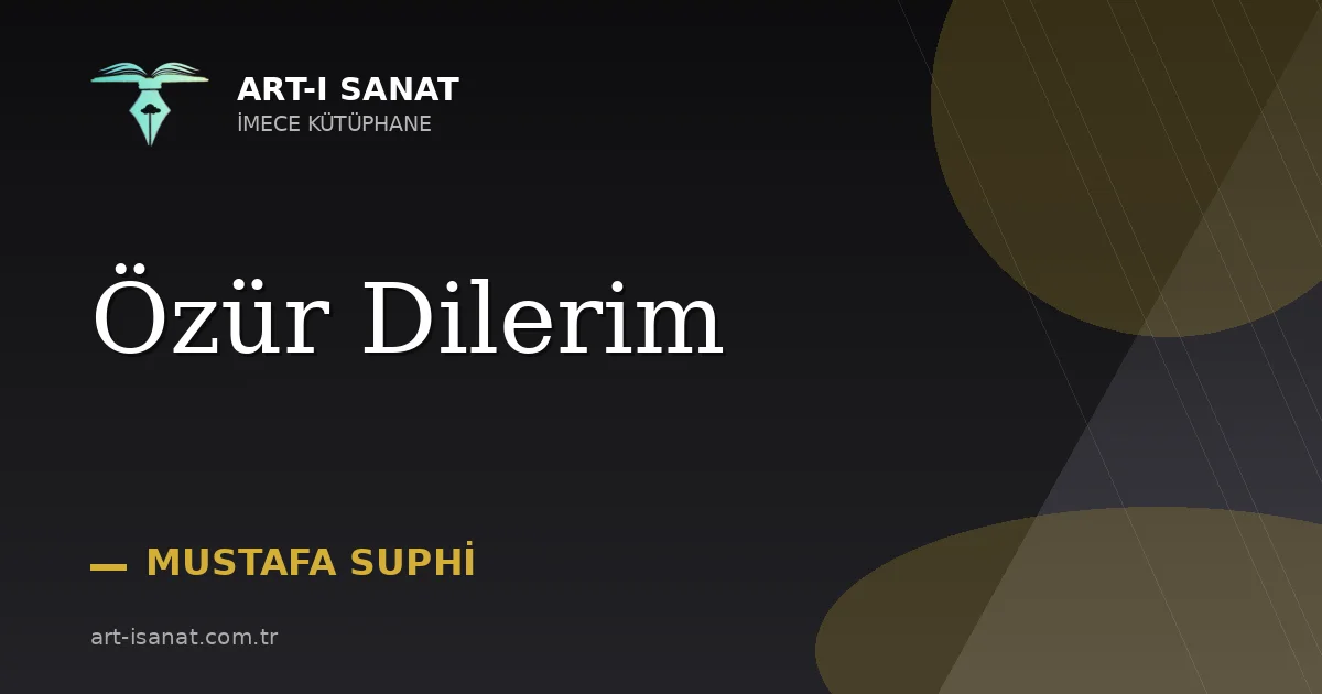 Özür Dilerim