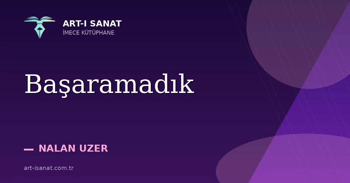 Başaramadık