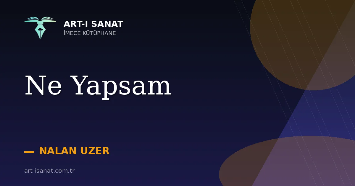 Ne Yapsam