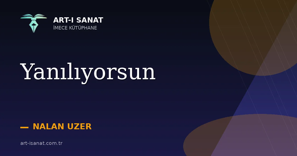 Yanılıyorsun