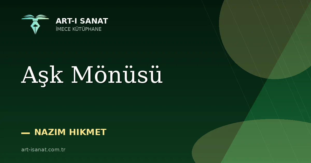 Aşk Mönüsü
