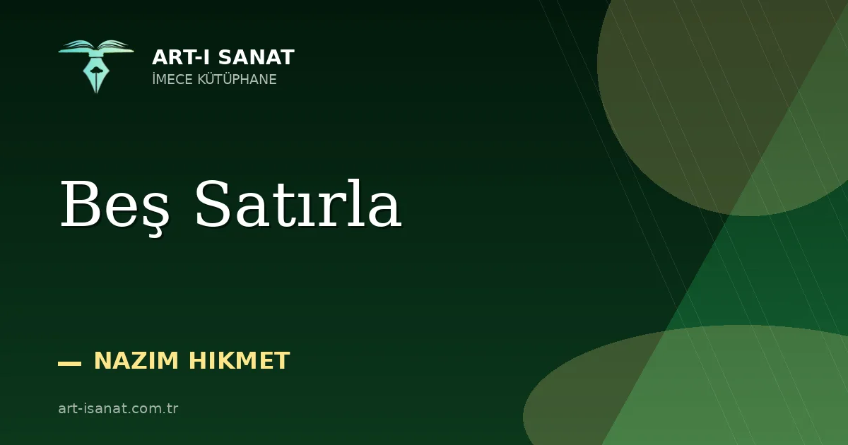 Beş Satırla