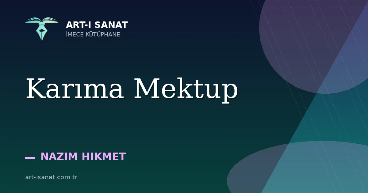Karıma Mektup