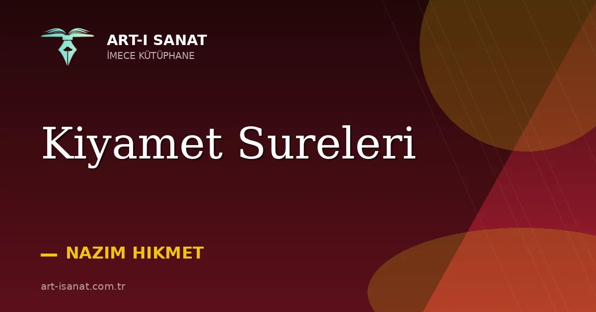 Kiyamet Sureleri
