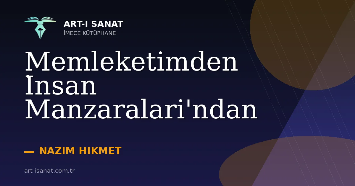 Memleketimden İnsan Manzaralari'ndan