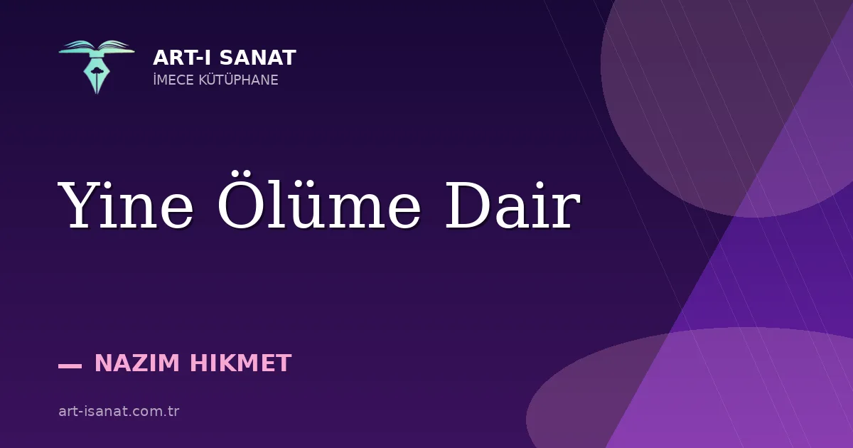 Yine Ölüme Dair