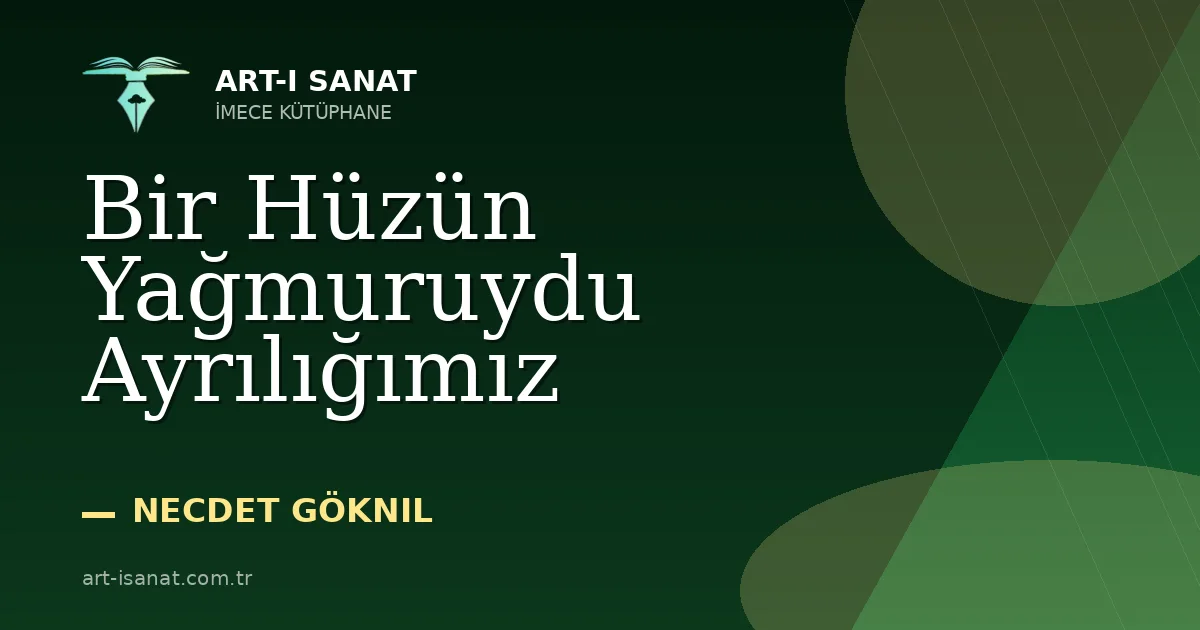 Bir Hüzün Yağmuruydu Ayrılığımız