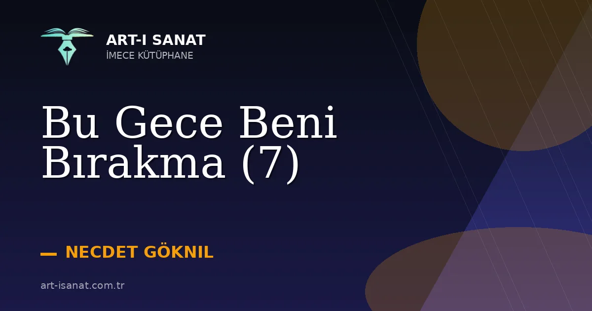 Bu Gece Beni Bırakma (7)