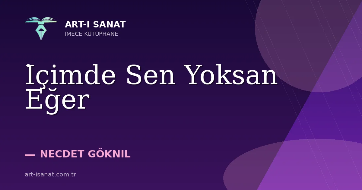 İçimde Sen Yoksan Eğer