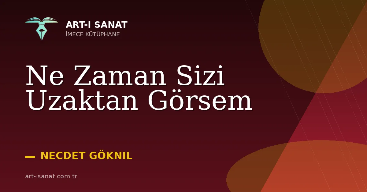 Ne Zaman Sizi Uzaktan Görsem