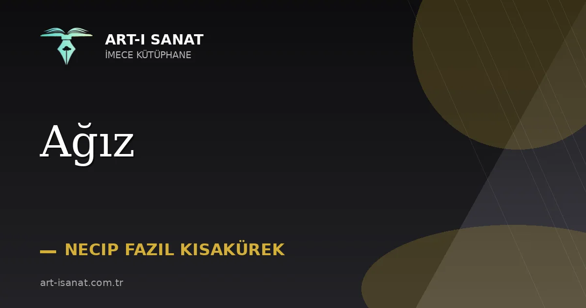 Ağız