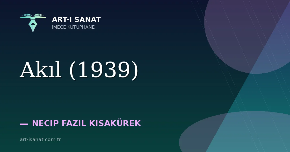 Akıl (1939)