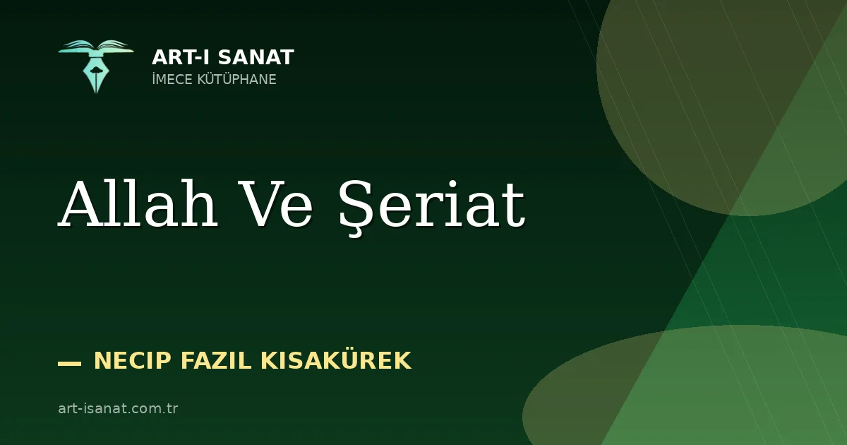 Allah Ve Şeriat