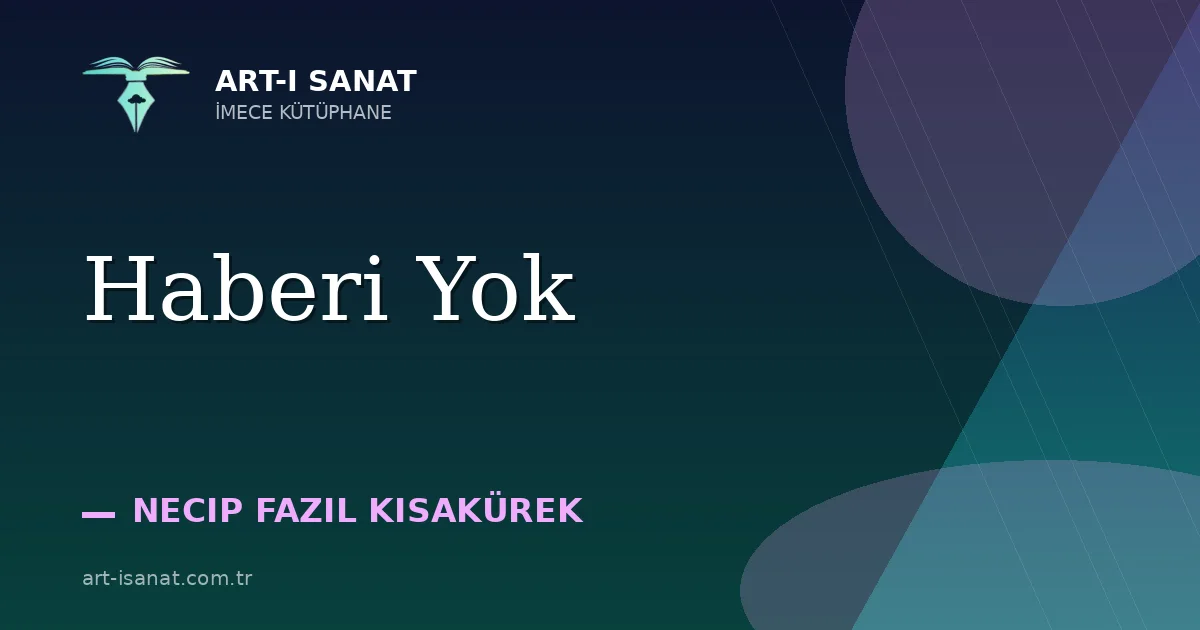 Haberi Yok