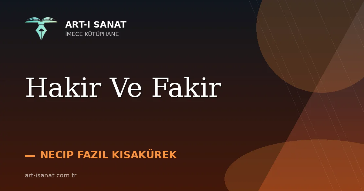 Hakir Ve Fakir