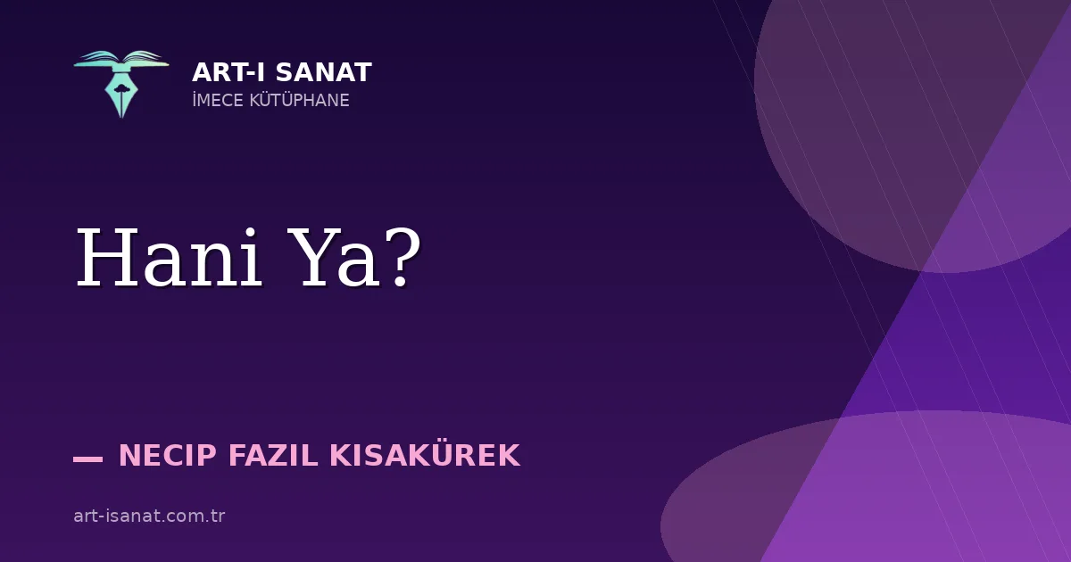 Hani Ya?