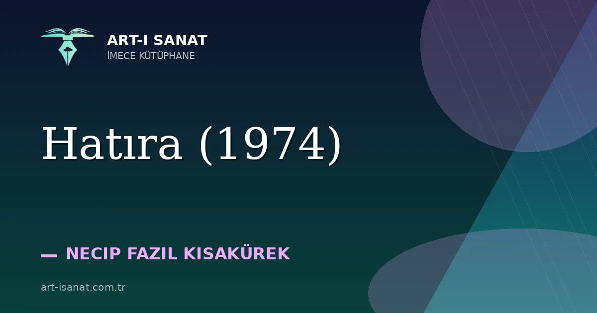 Hatıra (1974)