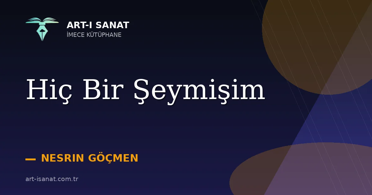 Hiç Bir Şeymişim