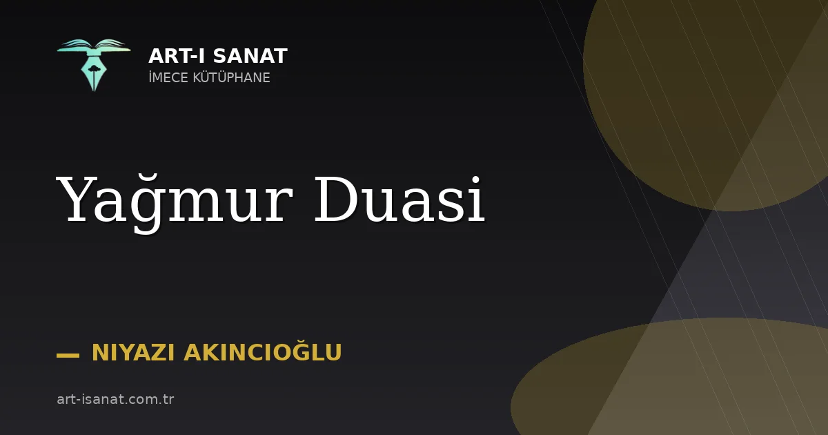 Yağmur Duasi