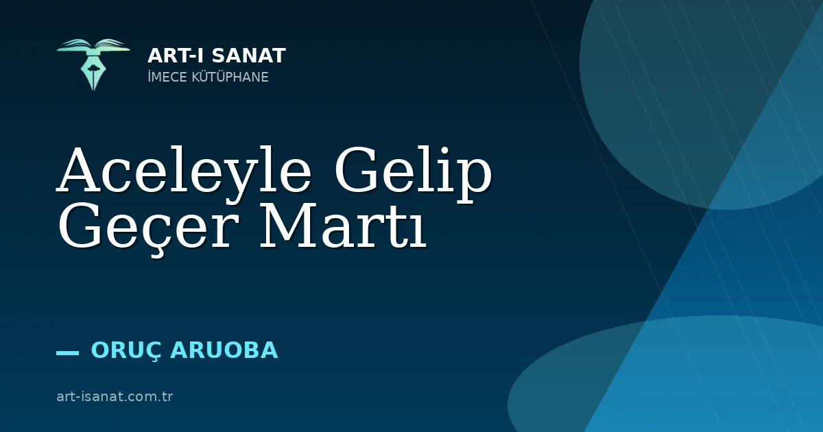 Aceleyle Gelip Geçer Martı