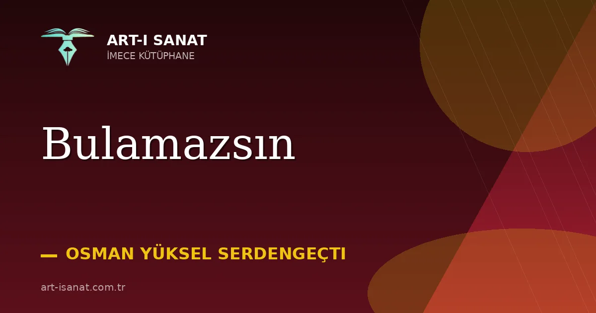 Bulamazsın