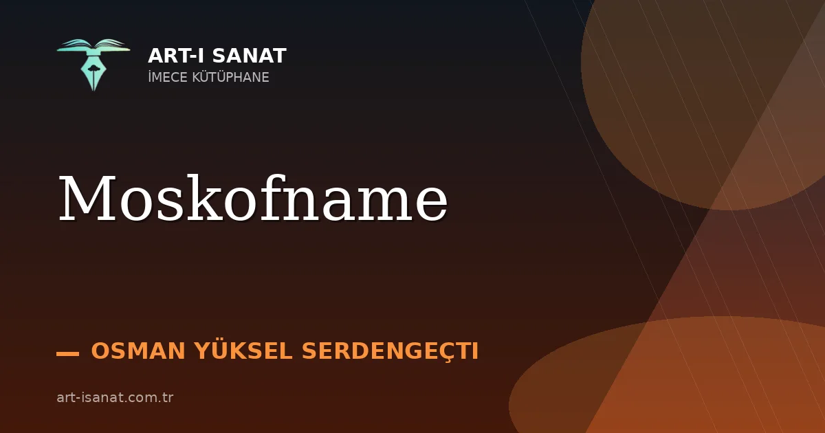 Moskofname