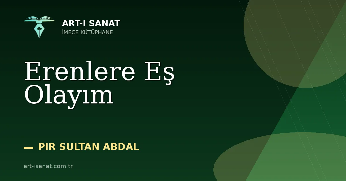 Erenlere Eş Olayım