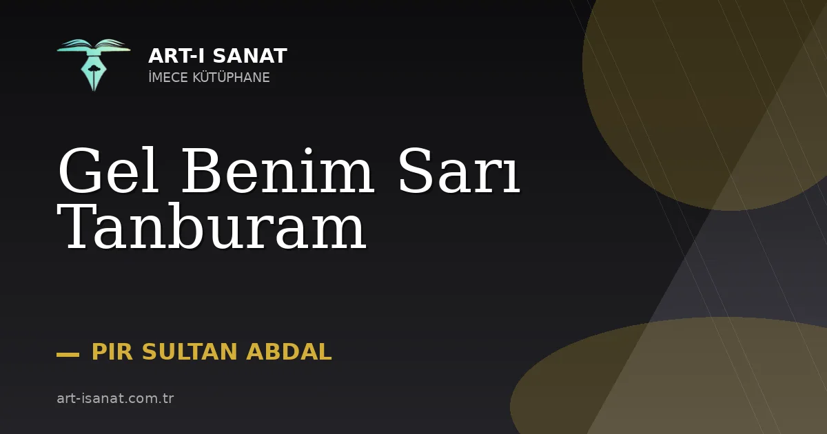 Gel Benim Sarı Tanburam