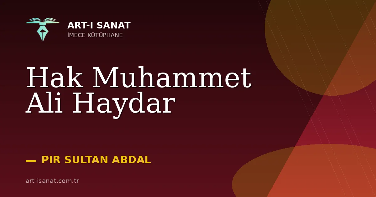 Hak Muhammet Ali Haydar