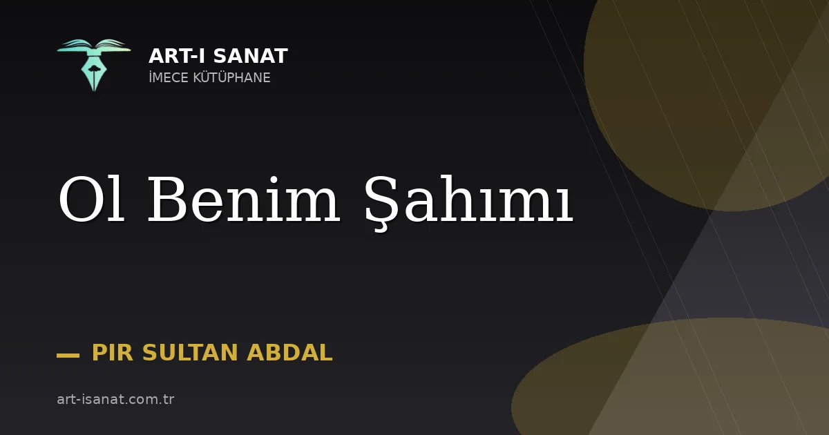Ol Benim Şahımı