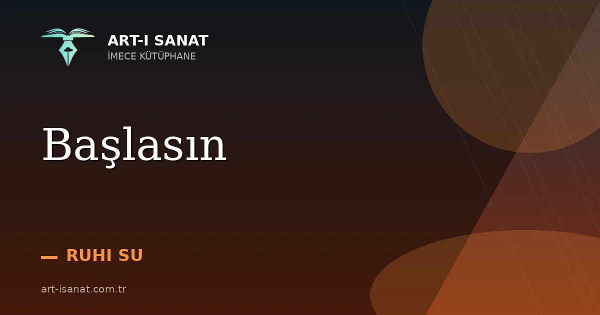 Başlasın