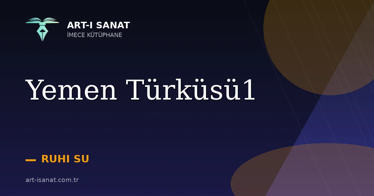 Yemen Türküsü1