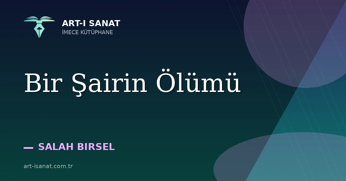 Bir Şairin Ölümü