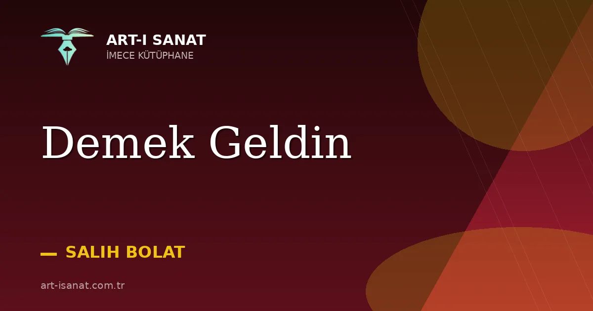 Demek Geldin